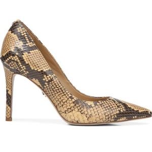 Sam Edelman Snake Skin Pointed Toe Pumps
